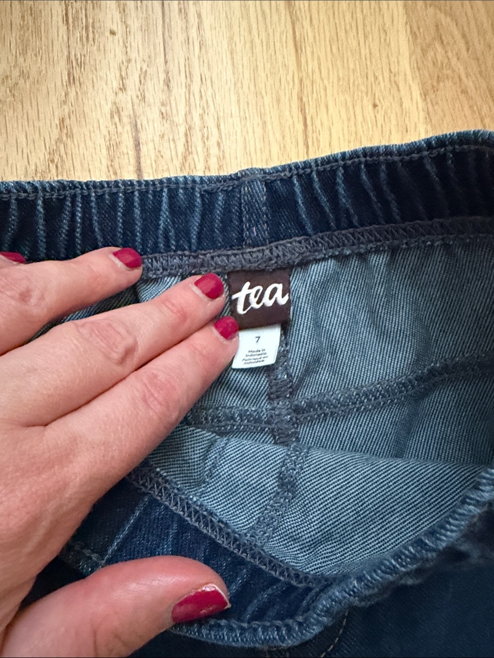 Tea Collection Dark Blue Girls' Jeggings with Elastic Waistband